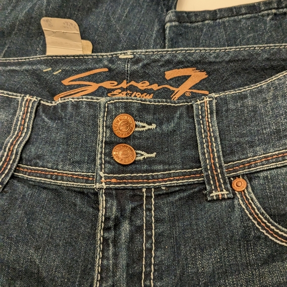 Seven7 jeans cropped size 14 NWT - Picture 3 of 9